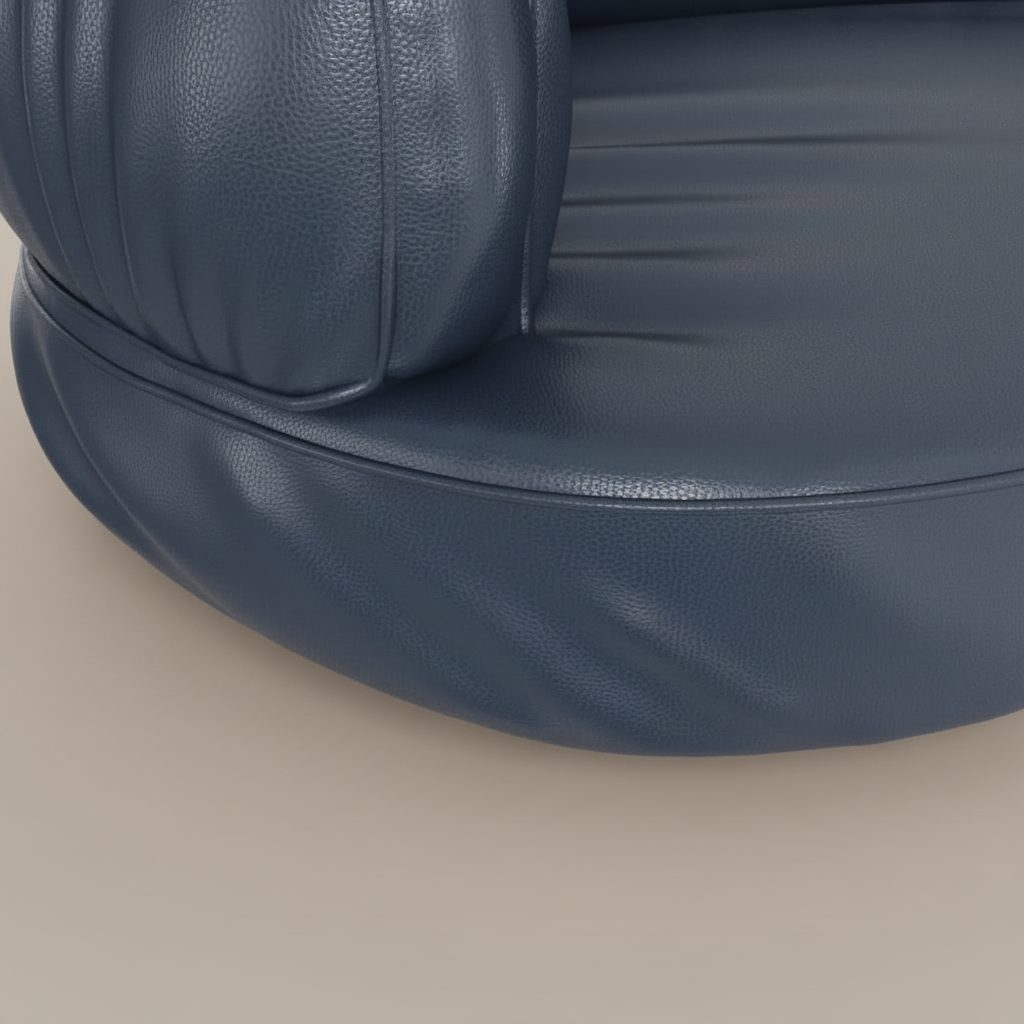 accoudoir de banquette chien bleu foncé