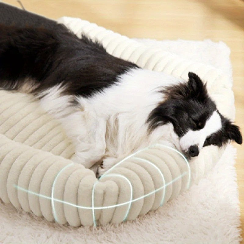 chien_dort_dans_coussin_pour_chien robods élevé