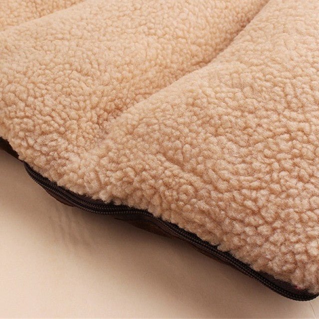 coussin orthopédique pour chien en peluche de laine d agneau