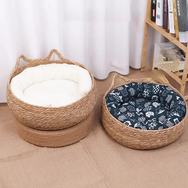 coussin_pour_chien_en_rotin deux couleurs