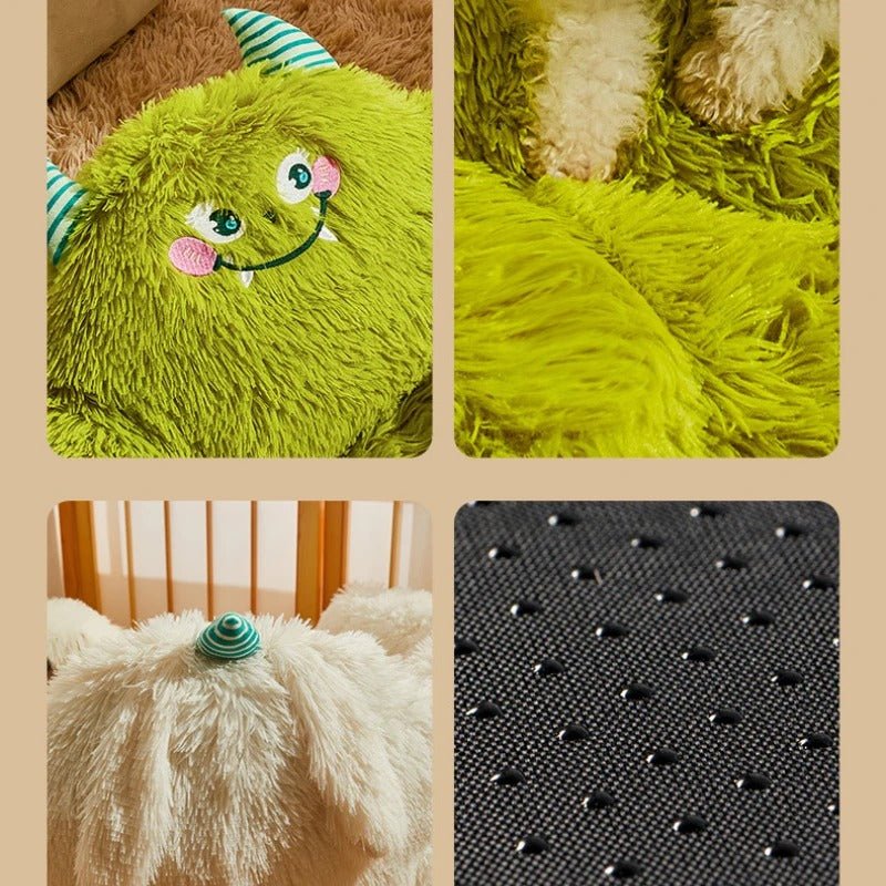 coussin pour chien forme monstre peluche antidérapant