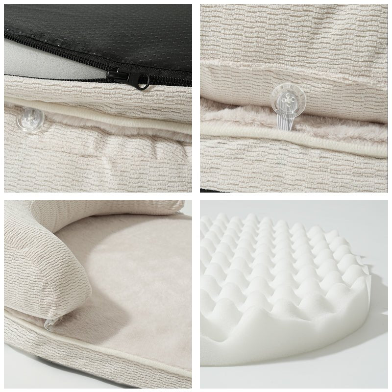 coussin pour chien orthopédique avec fermeture éclaire
