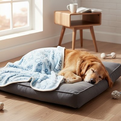 Couverture chien doux pour la peau