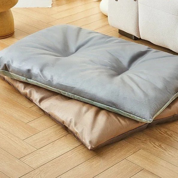 deux tapis rafraichissant chien epais marron gris