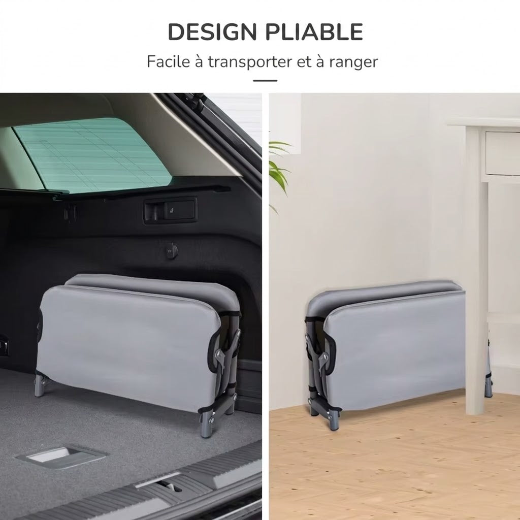 lit pliant pour chien rangement facile
