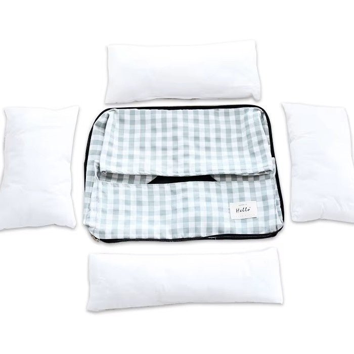 lit pour chien a carreaux amovible