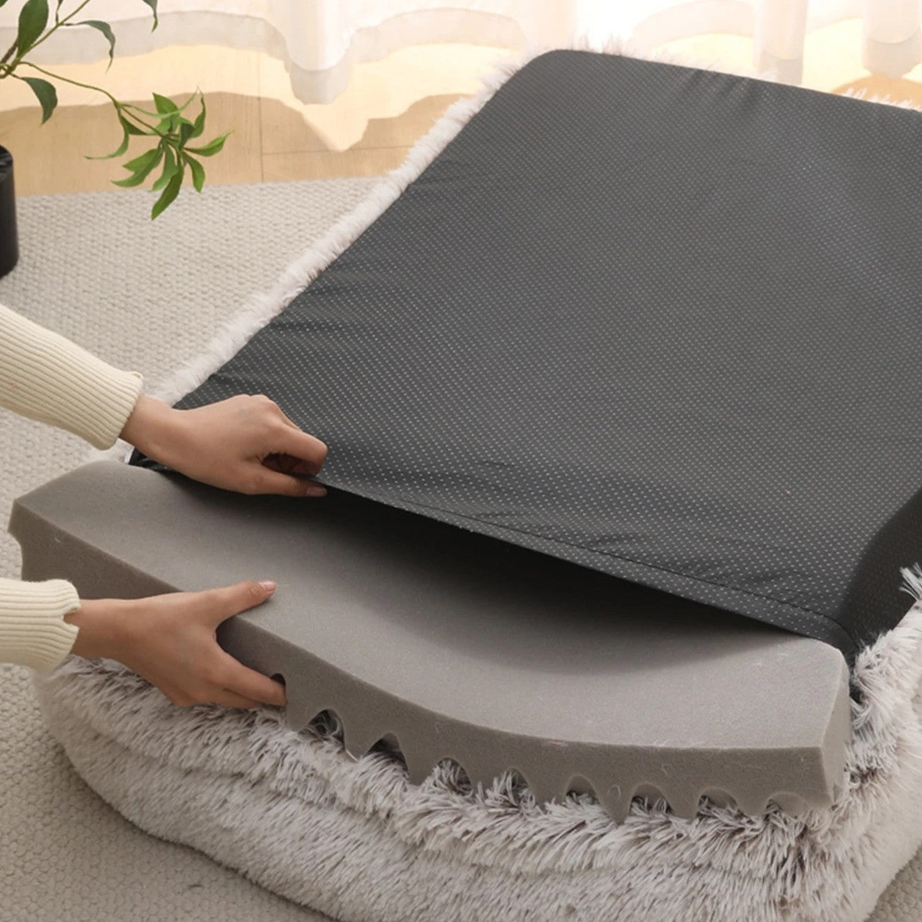 matiÚre de canape pour chien carré