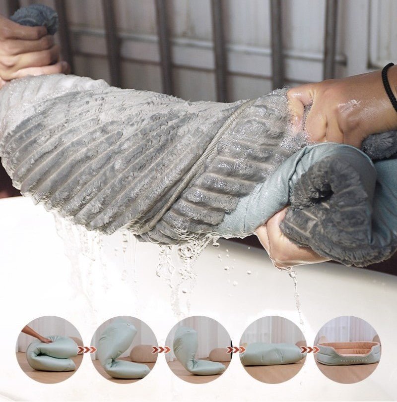 panier chien forme ovale lavage main
