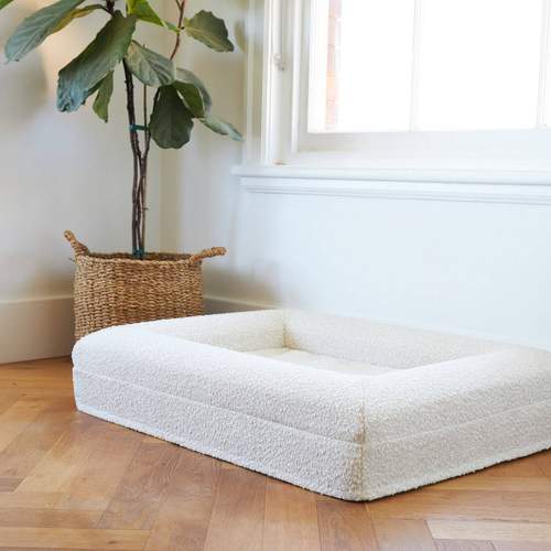 panier chien luxe memoire de forme dans salon