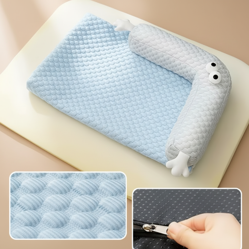tapis orthopédique pour chien avec fermeture éclaire dehoussable