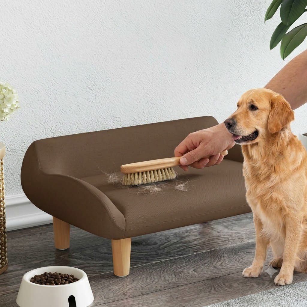 maitre élimine les poils de canapé pour chien 