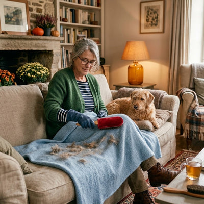 Comment enlever les poils de chien sur une couverture?