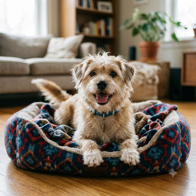 toutou dans panier chien 