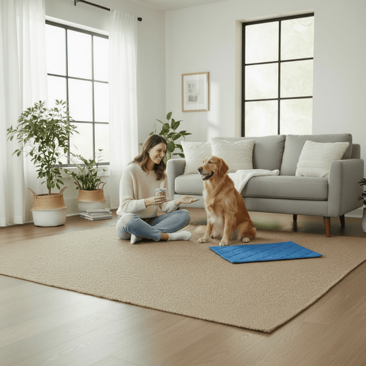 Comment habituer un chien à un tapis rafraîchissant ?