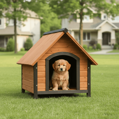 niche en bois extérieur pour chien 