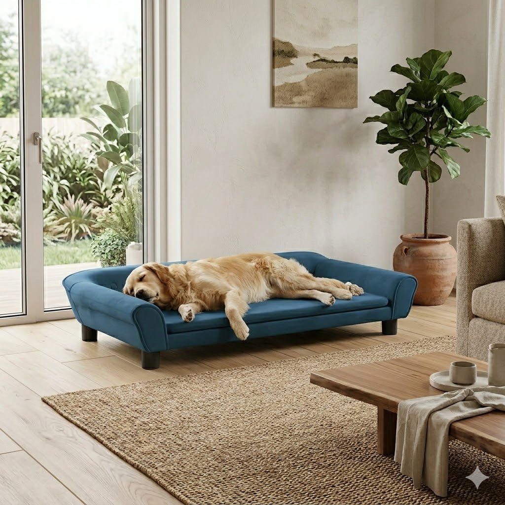 toutou dor bien dans canape pour chien grand taille 