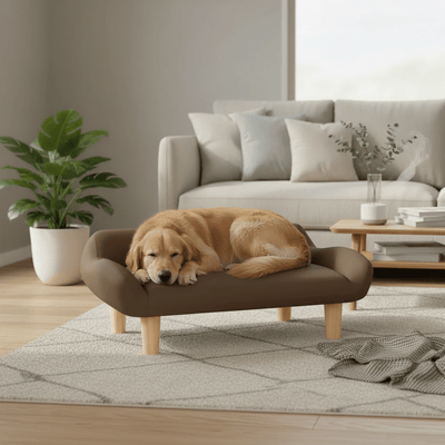 toutou allonger sur canape pour chien 