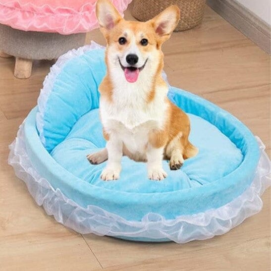 Lit pour chien  - CuteLaceDogBed™ - Bleu