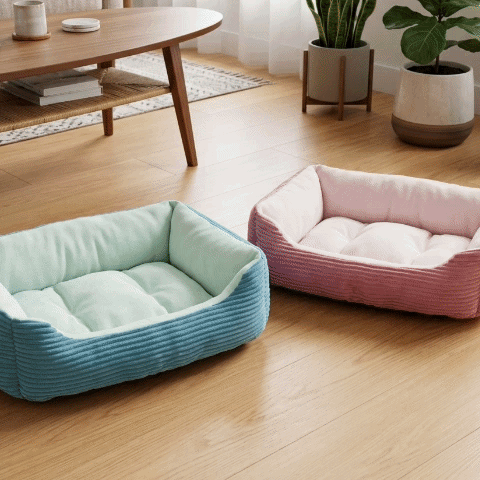Panie_rorthopedique_pour_Chien rose et bleu