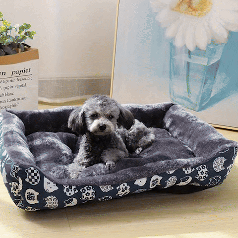 Panier pour Chien en peluche lavable