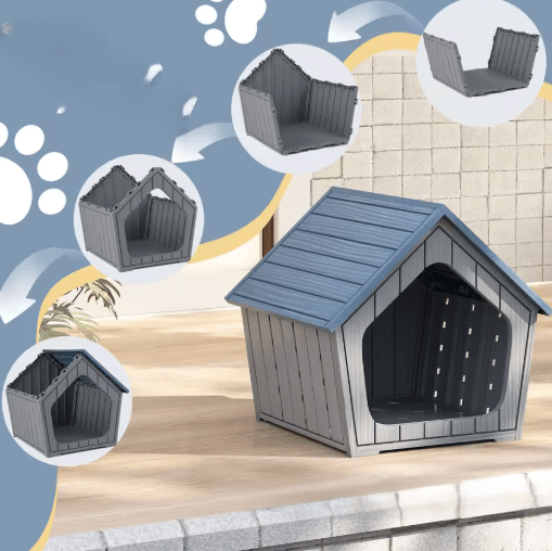 assemblage simple de cabane pour chien imperméable