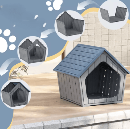 assemblage simple de cabane pour chien imperméable