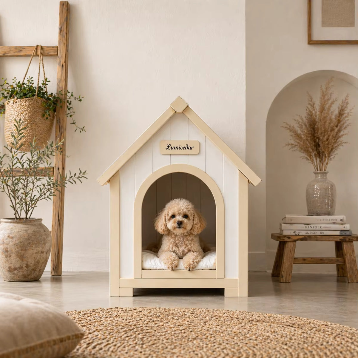 cabane d intérieur pour chien de signe moderne
