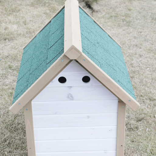 cabane pour chien en bois avec tuiles anti fuit