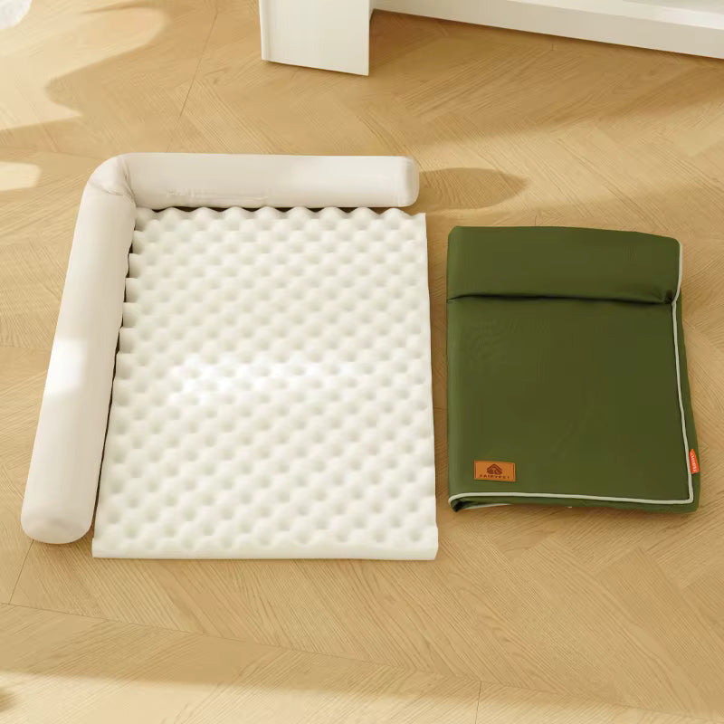 canapé lit pour grand chien déhoussable avec coussin 