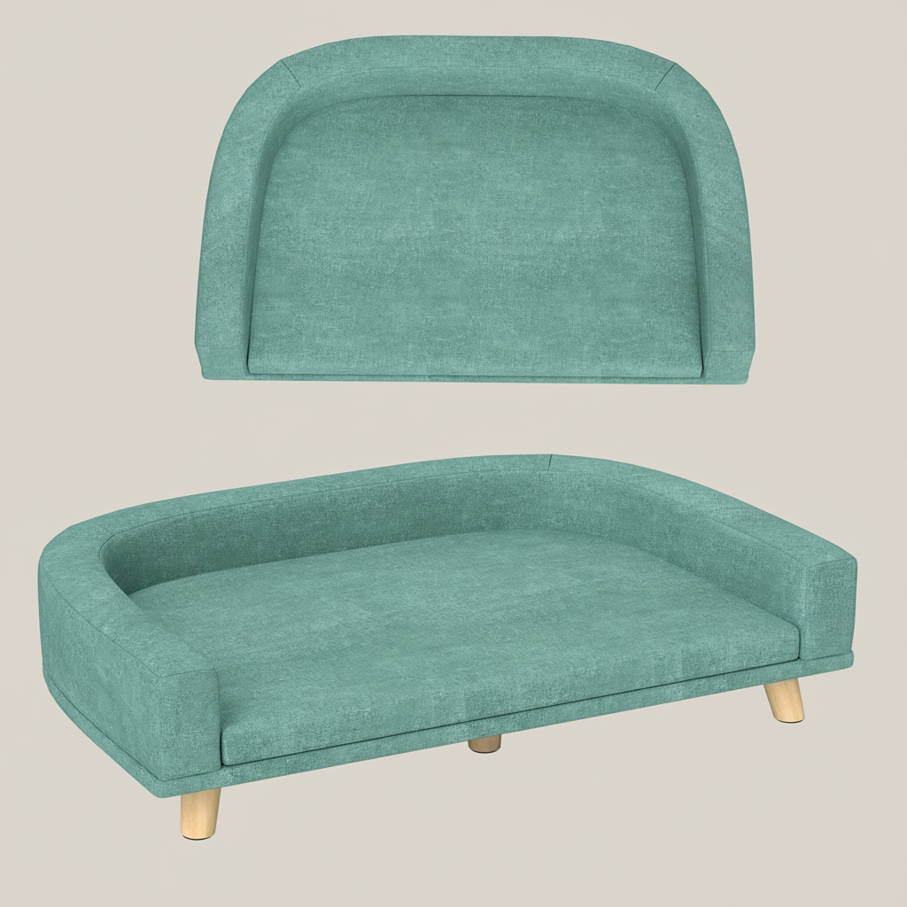 canapé pour chien sur pied confortable