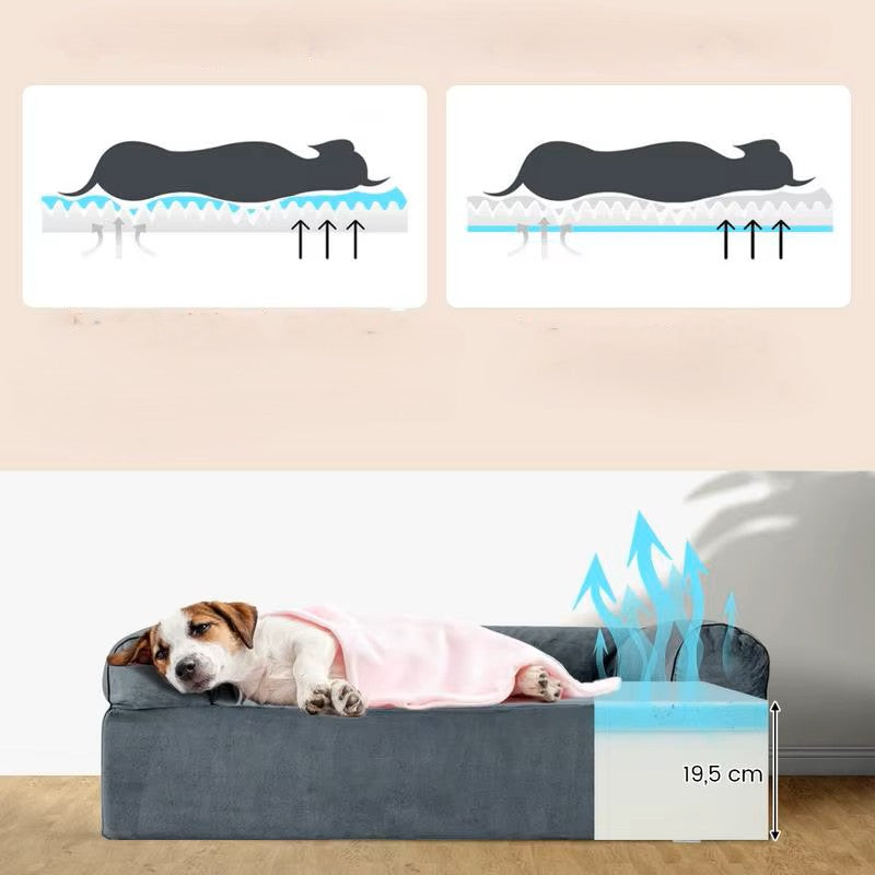 Canapé XXL Chien | Orthopédique Mémoire de Forme