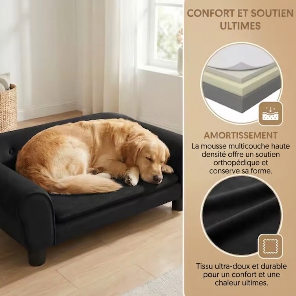 canape luxe pour chien avec confort ultime
