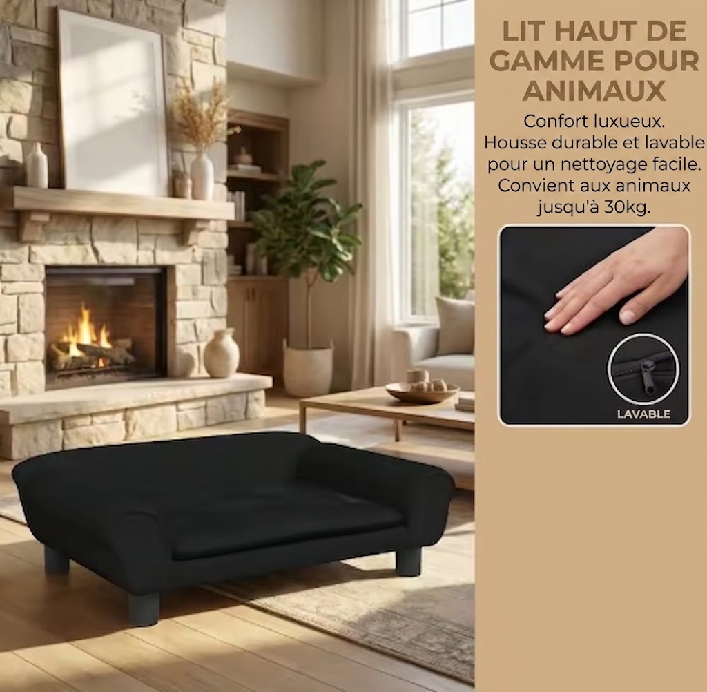 canape luxe pour chien confort luxueux
