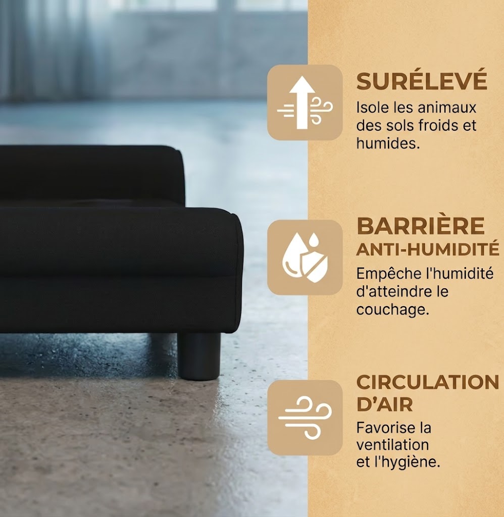 canape luxe pour chien respirant et doux