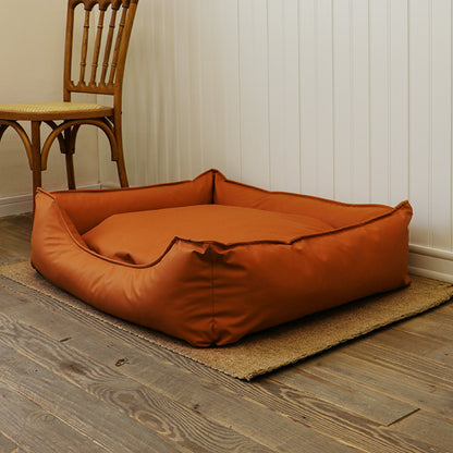 canape orthopédique chien imperméable marron