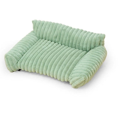 canape pour chien peluche vert