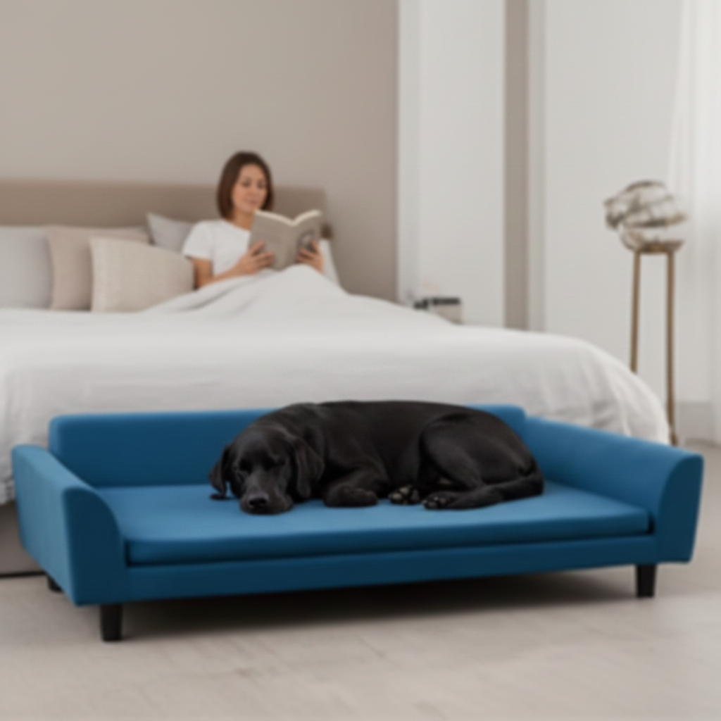canape pour chien grand taille structure en bois