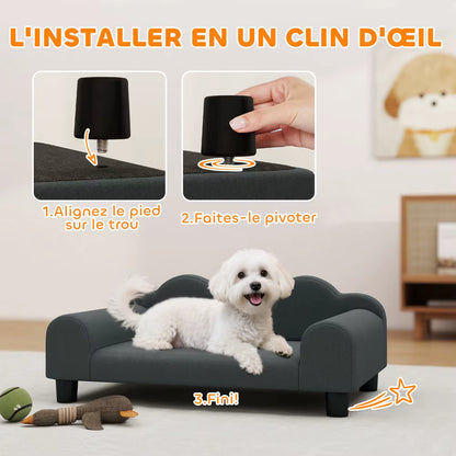 canape pour petit chien facile a installer