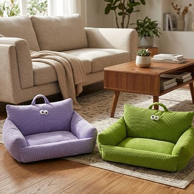 canapés pour Chiens couleurs différents  