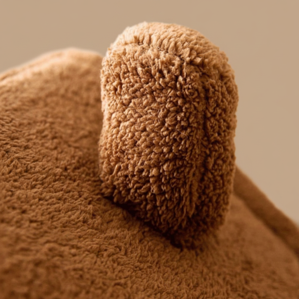 cheminé de niche chien en peluche
