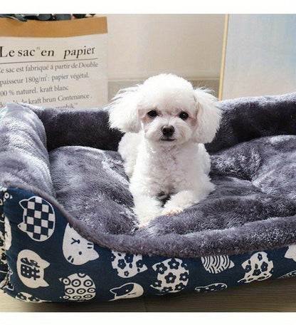 chien blanc dans panier chien confort moelleux