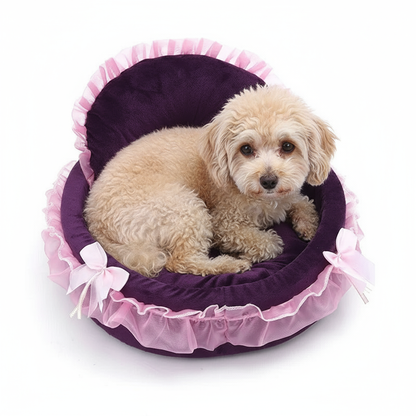 chien_content_dans_lit_pour_chien princesse