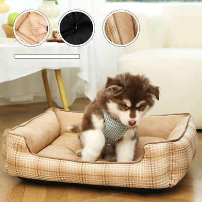 chien couchage en treillis antidérapant