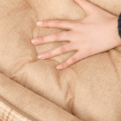 chien couchage en treillis moelleux