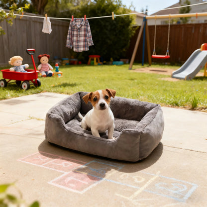 chien_dan_coussin_confortable_pour chien_dans_jardin