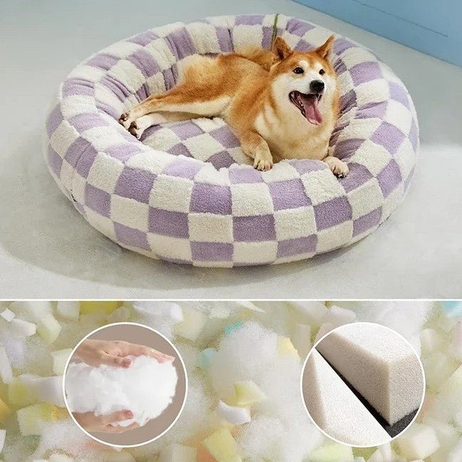 chien dans coussin chien déhoussable