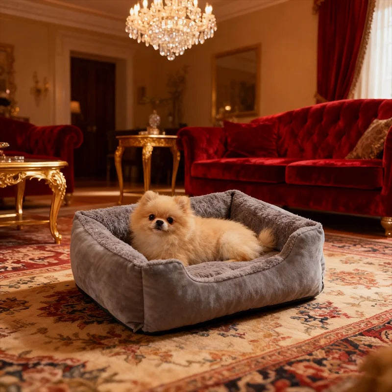 chien_dans_coussin_pour_chien_chaud_moelleux_dans_salon