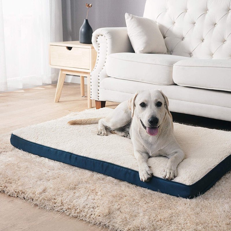  lit pour chien confort impermeable blanc gris