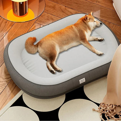 chien_dort_dans_coussin_pour_chien_impermeable_sparquet salon