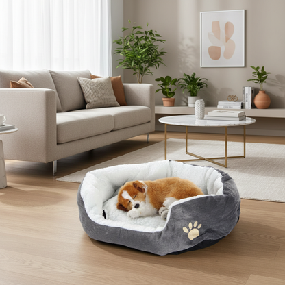 chien dort dans panier pour chien pour petit chien